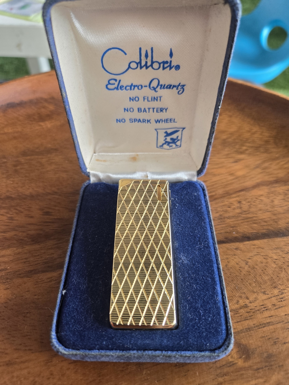 Colibri Gold Electro-Quartz Decorative Lighter - Textured Finish